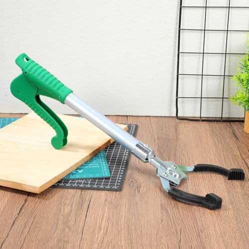 15.7" Aluminum Reacher Grabber – Lightweight Pick-Up Tool for Trash & Objects, Foldable Arm Extender for Indoor/Outdoor Use, Mobility Aid for Seniors & Wheelchair Users