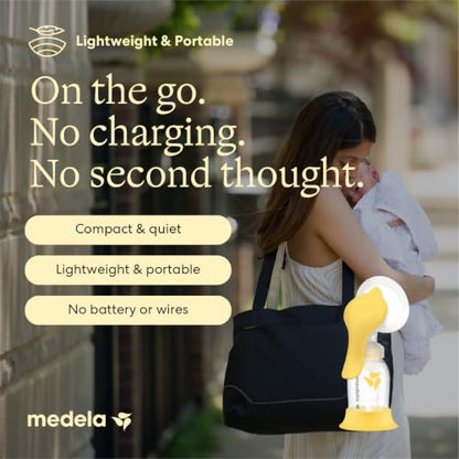 Medela Harmony Manual Breast Pump, On-the-Go, More Milk Output - style: Harmony Manual Breast Pump