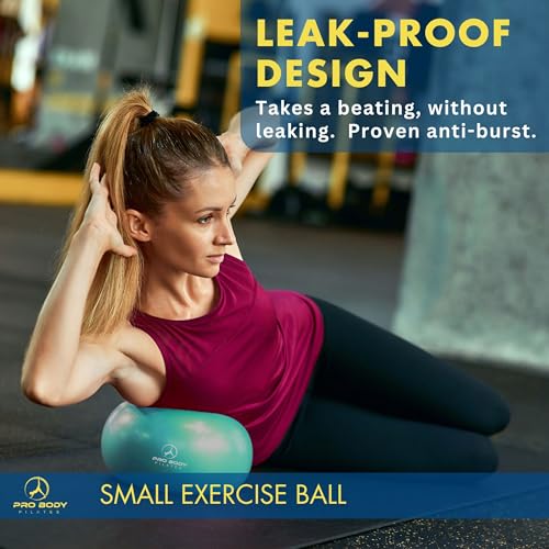 ProBody Pilates Ball Small — 9 Inch Small Exercise Ball - color: Aqua