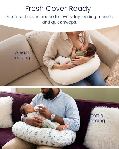 TotAha Nursing Pillow Covers Compatible with Updated Boppy Nursing Pillow - color: Pink Dots