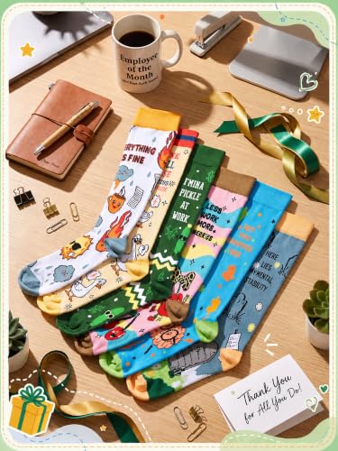 6 Pair Funny Compression Socks Women