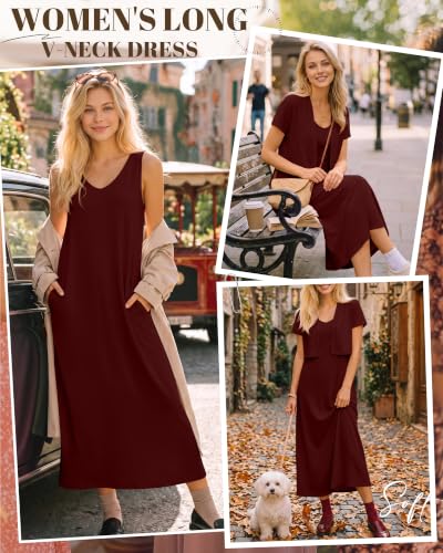 2 Piece Women's Maternity Cardigan Set, Wine Red, Medium