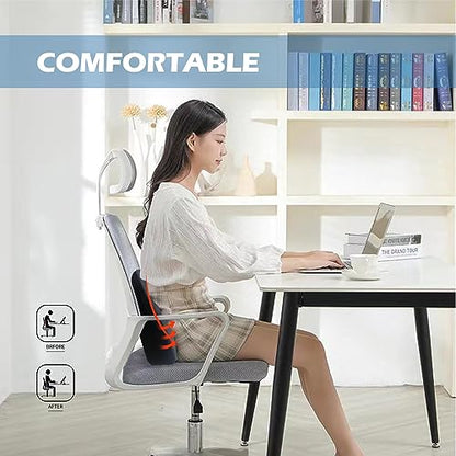 Super Cozy Lumbar Support Pillow for Car/Office Chair, 100% Memory Foam - color: Backsaver-two