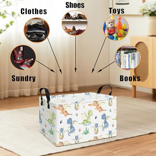 Rectangular Collapsible Parent Child Dragon Storage Basket Organizer - color: Rec Parent-child Dragon