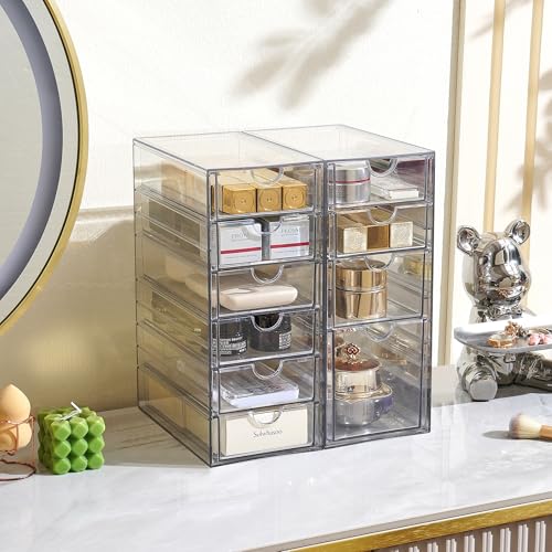 Prsildan Hair Accessories Organizer Acrylic Drawer with 10 Drawers - size: 10 Drawers