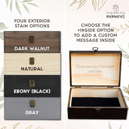 Personalized Adventure Memory Box, Engraved Travel Keepsake for Couples - style: 12. Adventure Box