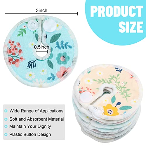 Sosation 32 Pcs G Tube Button Covers,Feeding Tube Pads,Feeding Cotton Pad