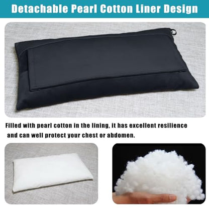 Post Surgery SeatBelt Pillow for Pregnancy Mastectomy Hysterectomy Recovery - color: Black