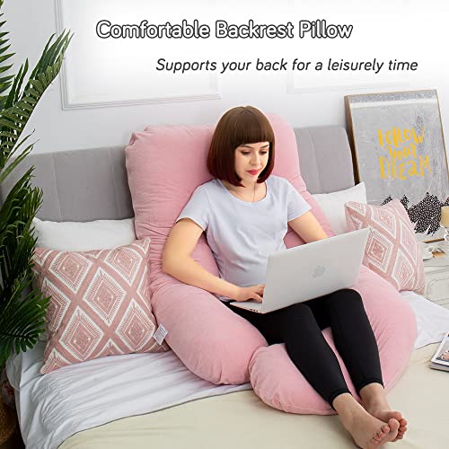60 Inch Pregnancy Pillows for Sleeping (Pink) - color: Pink