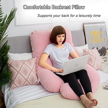 60 Inch Pregnancy Pillows for Sleeping (Pink) - color: Pink