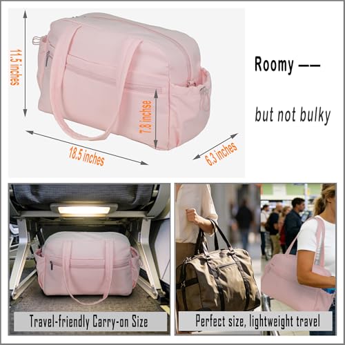 Medium Diaper Bag Tote, Shoulder & Crossbody Mom Bag - color: Pink