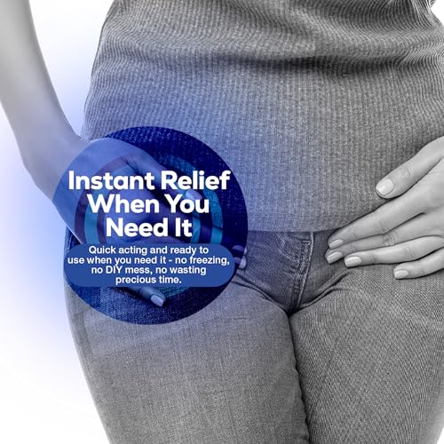 Dynarex Perineal Instant Cold Packs with Self Adhesive Strip - Postpartum Ice Pack Pads - Flexible Material Conforms to Body Contours - Quick Activation - 4.5" x 12" - 24 Count