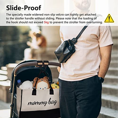 TOPDesign Universal Baby Stroller Organizer, Stroller Caddy with Heightened Insulated Cup Holders & Non-Slip Secure Hooks Accessories, Fits Most Strollers, Machine Washable (Zoo) - color: Zoo, style: Basic