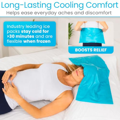 Arctic Flex Reusable Gel Ice Pack for Injuries with Straps (24" x 11") - size: 2X-Large (Pack of 1)