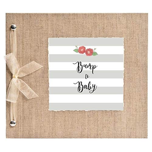 Pregnancy Journal, Diary and Planner for Expecting Mothers. Grey Stripe. Beautiful and Unique Gift for Moms