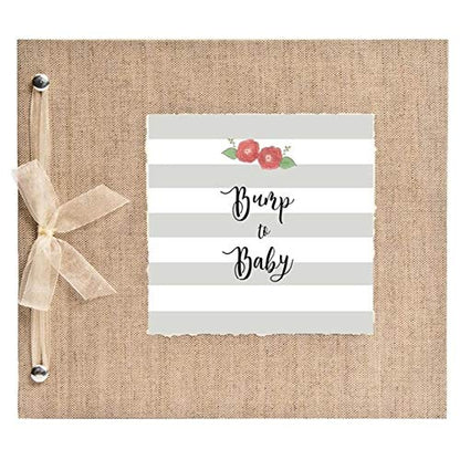Pregnancy Journal, Diary and Planner for Expecting Mothers. Grey Stripe. Beautiful and Unique Gift for Moms