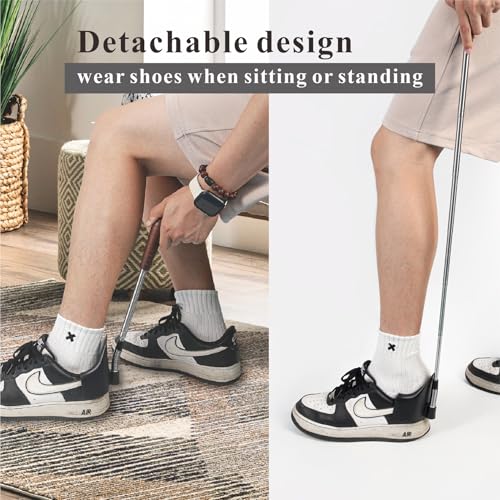 Shoe Horn Long Handle for Seniors - 10-31 Inch Telescopic Shoe Funnel