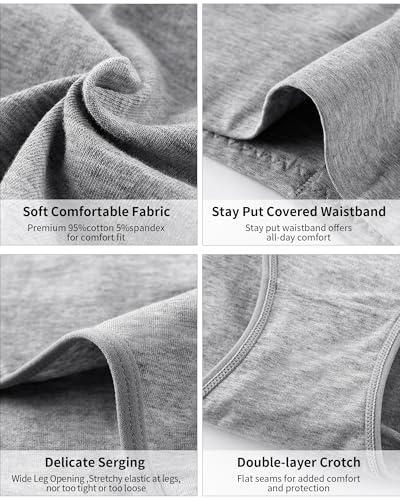 CULAYII Tummy Control Underwear Womens High Waisted Cotton Panties Breathable Full Coverage Postpartum Ladies Briefs - color: Beige -5 Pack, size: Small