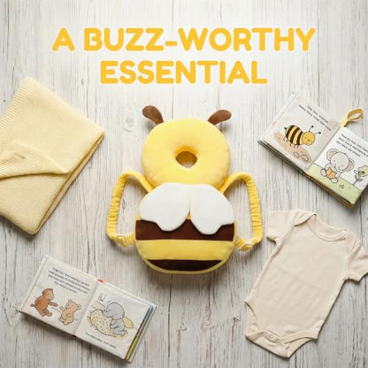 Baby Head Protector Backpack - Soft & Lightweight Fall Cushion Backpack for Toddlers Walking and Crawling(Bee) - color: Yellow Bee