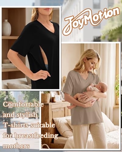 4 Pack Women's Nursing Short Sleeve Shirts - color: Army Green, Khaki, White, Black, size: Small
