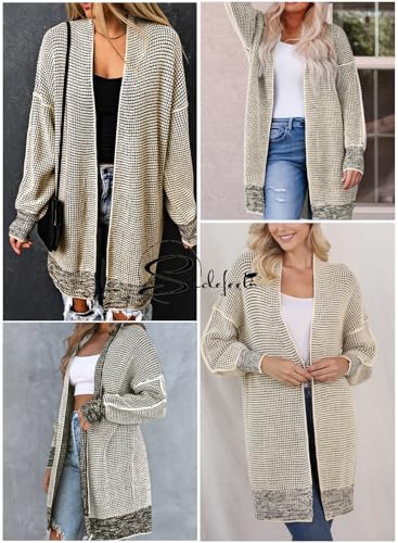 Sidefeel Cardigan Sweaters for Women 2026 Fall Outfits - color: Apricot, size: Medium