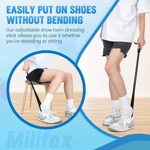 1 Pack 2 in 1 Long Dressing Stick and 3 Packs Adult Bibs Set