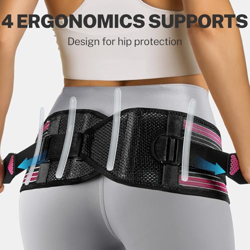 SI Joint Hip Brace with X-Shape for Pelvic Stability, XXL - color: Rose, size: XXL