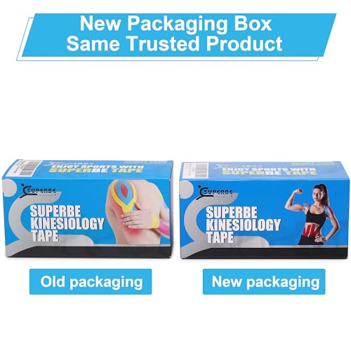 Kinesiology Tape Precut Strips K Tape Rolls for Muscle Support - color: Blue