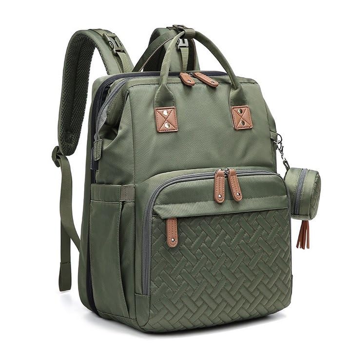 JOLLITO Diaper Bag Backpack with Changing Station,Baby Registry Search - color: Green