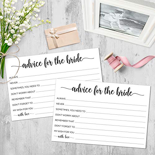 321Done Advice for the Bride Cards, 4x6, Set of 50, White - color: Bride, size: White