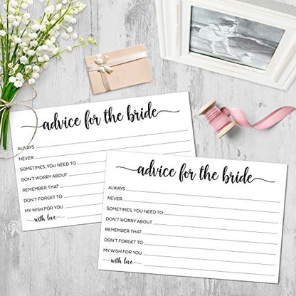 321Done Advice for the Bride Cards, 4x6, Set of 50, White - color: Bride, size: White