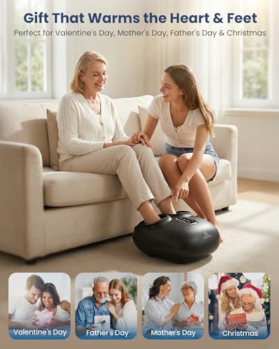COMFIER 2026 Shiatsu Foot Massager with Heat, FSA Eligible Items Only List - color: Black