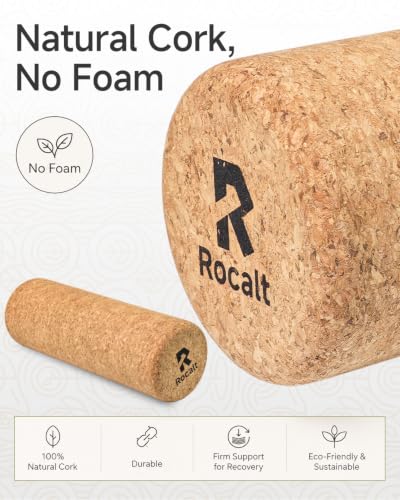 Rocalt Cork Roller, Firm Foam Roller Alternative for Massage, 12 x 4 in - size: 12" X 4"