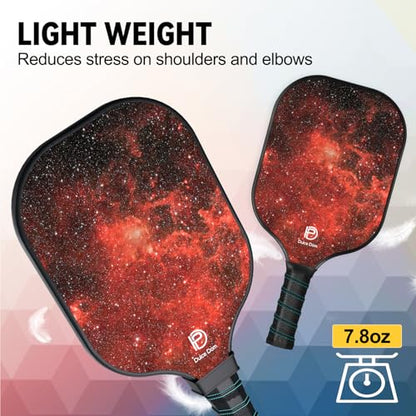 DULCE DOM Pickleball Paddles Set of 2/4 - USAPA Approved - color: Red*2