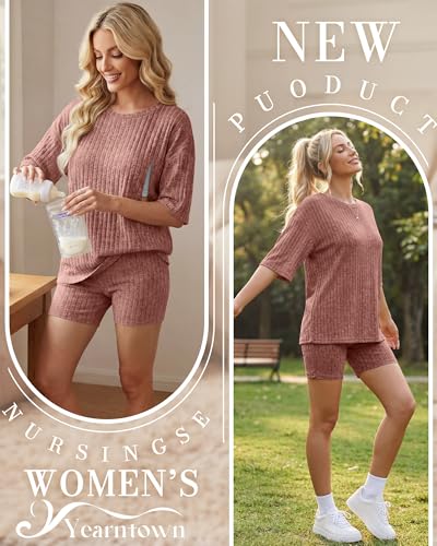 Women's Nursing 2 Piece Outfit Set - color: Pink, size: XX-Large