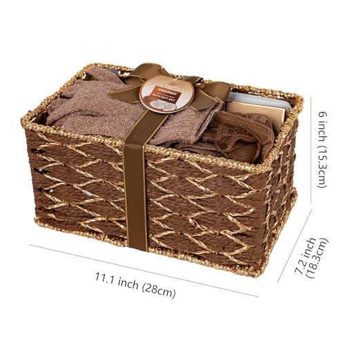 35 Pcs Coconut Vanilla Spa Gift Basket for Women & Men, Face Skin Care Set