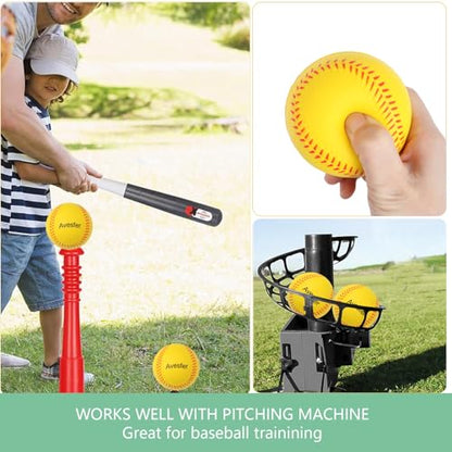 Foam Baseballs Soft Baseball Safe Training Balls 9 inch Soft Toss Tballs