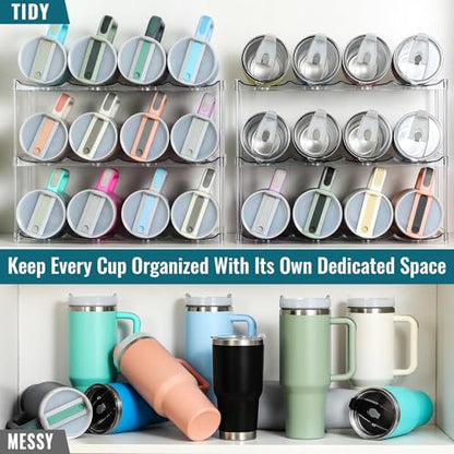 Premium Water Bottle Organizer for Stanley 40OZ & Various Bottles, Tumblers - size: 3 Tier for 12