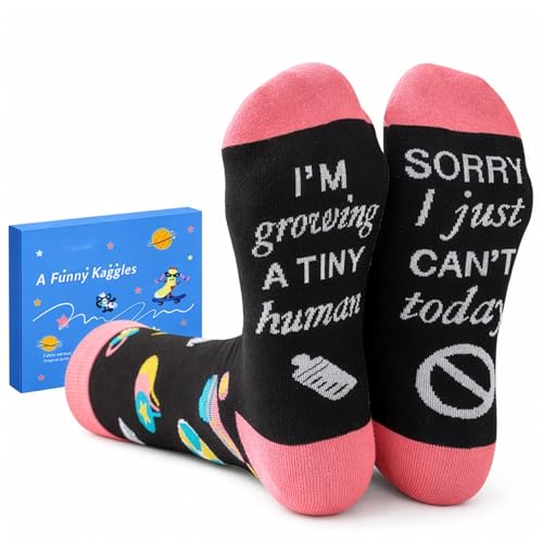Funny Socks for Mom,Mom to be Gift with Box & Card,Size 6-12 - color: New Mother Gift