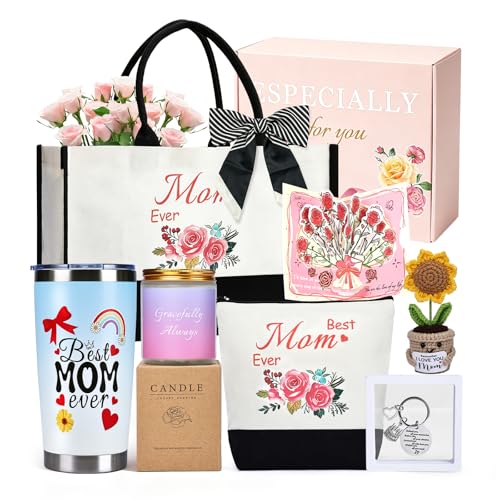 NST Birthday Gifts for Women, Happy Birthday Gifts for Mom Tote Bag Set - color: Mom Gifts-a