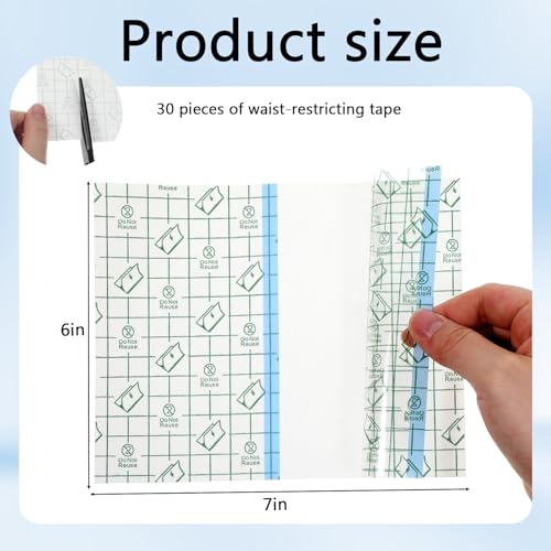 30Pcs Tummy Tuck Tape for Loose Body Apron Flat Stomach Belly