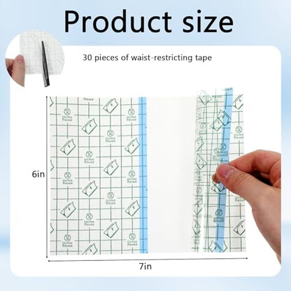 30Pcs Tummy Tuck Tape for Loose Body Apron Flat Stomach Belly