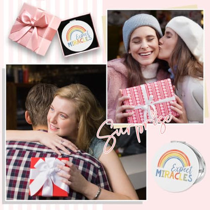 Expect Miracles Mini Compact Pocket Mirror Gift for Pregnant Women - color: Expect Miracles