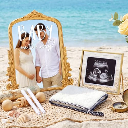 Novabright Vintage Frame Pregnancy Announcement Set