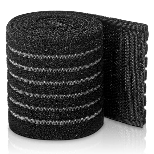 Geiserailie Ice Pack Strap Reusable Adjustable, Black, 2.3 ft X 2 in, 4 Pcs - color: Black, size: 2.3 ft X 2 in