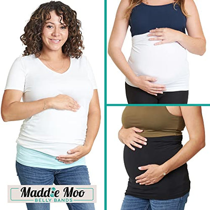 Medium 3/pk Blue, Black & Gray Belly Band & Single Black Bundle