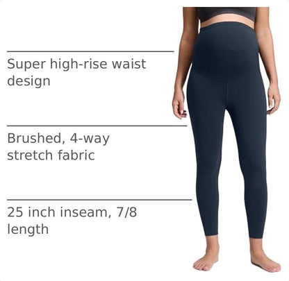 CRZ YOGA Maternity Leggings 25" - color: True Navy, size: Large