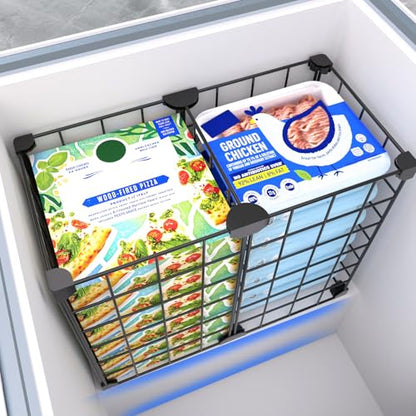 Freezer Organizer Bins Freezer Dividers for Freezer Compressor Area