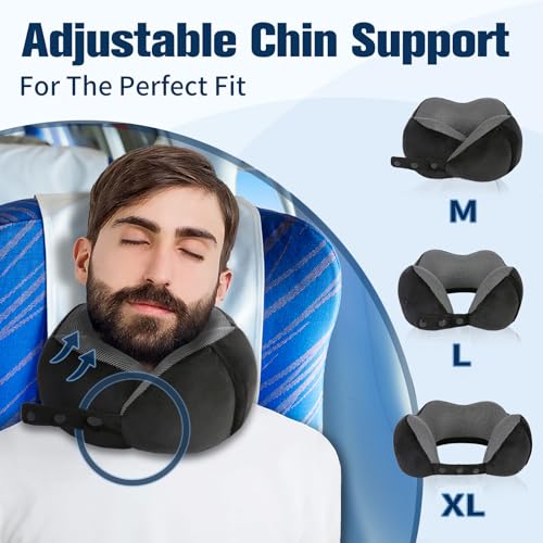Cirorld Neck Pillow for Traveling, Travel Pillows for Airplanes Black - color: Black