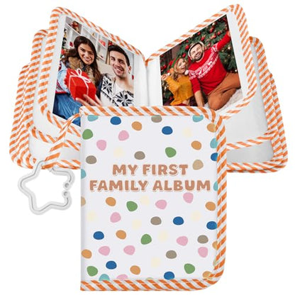 Fullhawl Boho My First Family Album Holds 17 4 x 6 Pictures - style: Boho